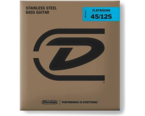 DUNLOP BASS FLATWND LG SCALE 45/125-5/SET DBFS45125 - Струны