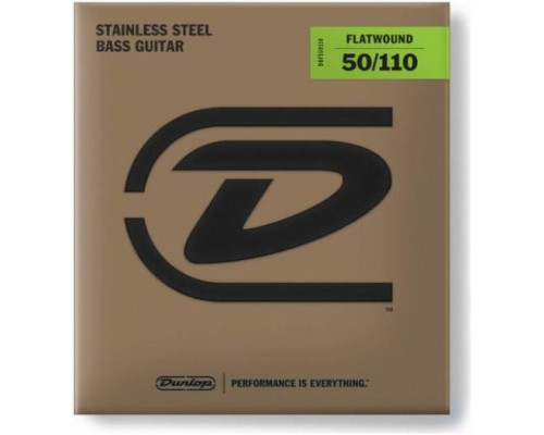 DUNLOP BASS FLATWND LG SCALE 50/110-4/SET DBFS50110 - Струны