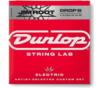 DUNLOP JIM ROOT EL NKL 11/56 (DROP B)-6/SET именные струн Дж.Рут дроп Си