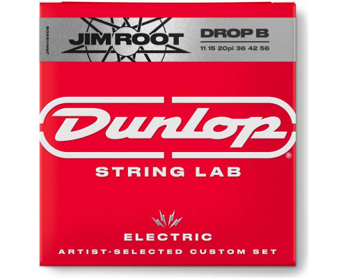 DUNLOP JIM ROOT EL NKL 11/56 (DROP B)-6/SET именные струн Дж.Рут дроп Си