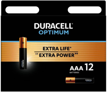 DURACELL LR03-12BL Optimum уп 12 шт - Батарейка тип AAA Дюраселл