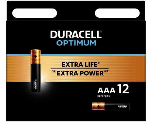 DURACELL LR03-12BL Optimum уп 12 шт - Батарейка тип AAA