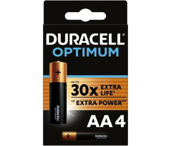 DURACELL LR6-4BL Optimum уп 4 шт - Батарейка тип AA DURACELL LR6-4BL Optimum уп 4 шт - Батарейка тип AA
