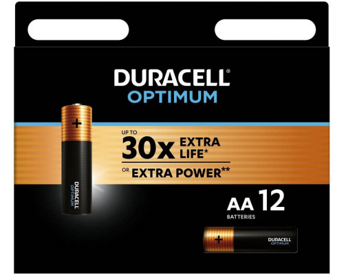 DURACELL LR6-12BL Optimum уп 12 шт - Батарейка тип AA