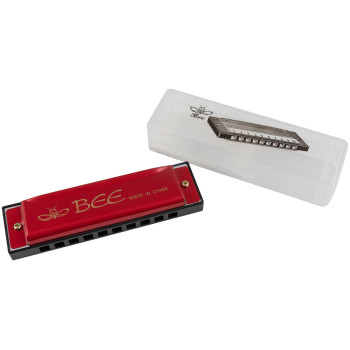 BEE DF10A-1 RED - Губная гармоника диатоническая BEE DF10A-1 RED - Губная гармоника диатоническая