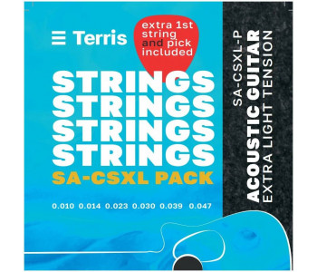 TERRIS SA-CSXL-Pack - Струны для акустической гитары