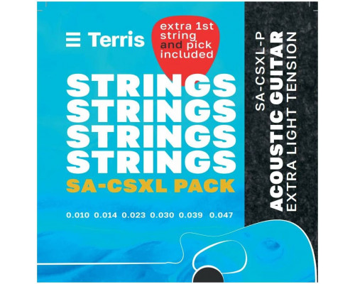TERRIS SA-CSXL-Pack - Струны для акустической гитары