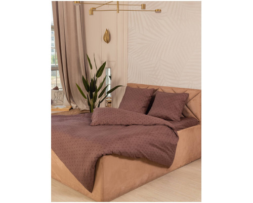PANACOTTI Elegant Line Dark Brown - Комплект постельного белья Евро