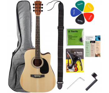 TERRIS TD-045 NA Starter Pack - Гитара акустическая в наборе