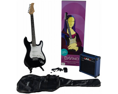 DAVINCI SET-100 BK - Электрогитара в наборе