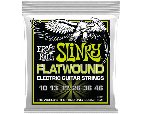 ERNIE BALL 2591 Slinky Flatwound Regular 10-46 - Струны для электрогитары