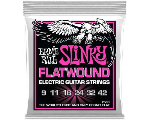 ERNIE BALL 2593 Slinky Flatwound Super 9-42 - Струны для электрогитары