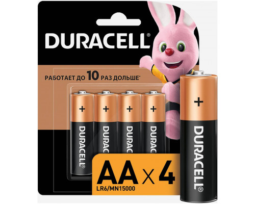 DURACELL LR6-4BL уп 4 шт - Батарейка тип AA