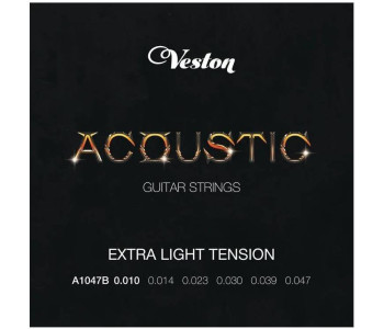 VESTON A1047B/3 - Набор струн для акустической гитары (3 комплекта)