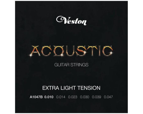 VESTON A1047B/3 - Набор струн для акустической гитары (3 комплекта)