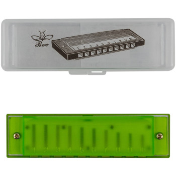 BEE DF10A-3 GREEN - Губная гармоника диатоническая BEE DF10A-3 GREEN - Губная гармоника диатоническая