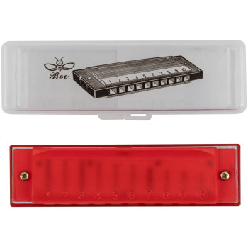 BEE DF10A-3 RED - Губная гармоника диатоническая BEE DF10A-3 RED - Губная гармоника диатоническая