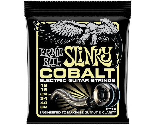 ERNIE BALL 2714 Cobalt Slinky Mammoth 12-62 - Струны для электрогитары