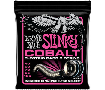 ERNIE BALL 2737 Cobalt Slinky Super 40-125 - Струны для бас-гитары 5 струнной