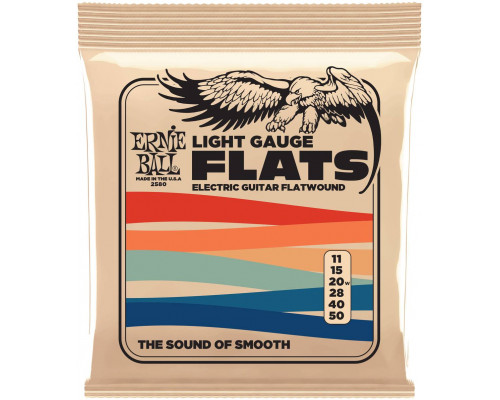ERNIE BALL 2580 Flatwound Light 11-50 - Струны для электрогитары