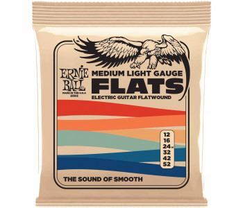 ERNIE BALL 2582 Flatwound Medium Light 11-52 - Струны для электрогитары