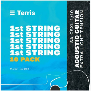 TERRIS SA-CSXL-1/10 - Струна одиночная для акустической гитары