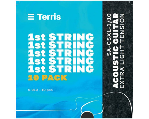 TERRIS SA-CSXL-1/10 - Струна одиночная для акустической гитары