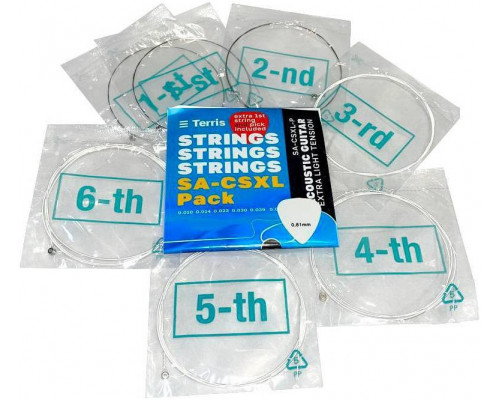 TERRIS SA-CSXL-Pack/3 - Струны для акустической гитары