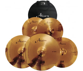 AISEN B8 CYMBAL PACK набор тарелок (14,16,18,20) + чехол для тарелок