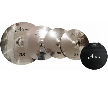 AISEN B8 CYMBAL PACK набор тарелок (14,16,20) + чехол для тарелок