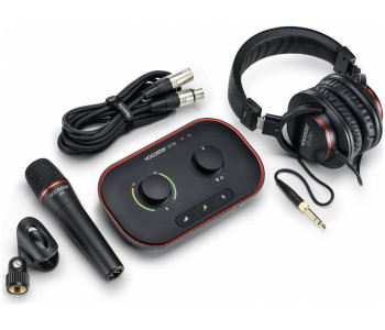 FOCUSRITE Vocaster One Studio Podcast Set - комплект (Vocaster One, наушники,...