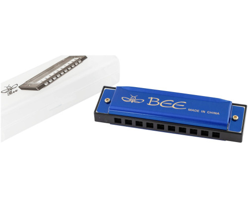 BEE DF10A-1 BLUE - Губная гармоника диатоническая BEE DF10A-1 BLUE - Губная гармоника диатоническая
