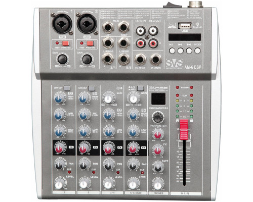 SVS AUDIOTECHNIK AM-6 DSP Микшерный пульт аналоговый, 6-канальный, 24 DSP...
