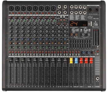 SVS AUDIOTECHNIK PM-12A Активный аналоговый микшерный пульт, 12 каналов,...
