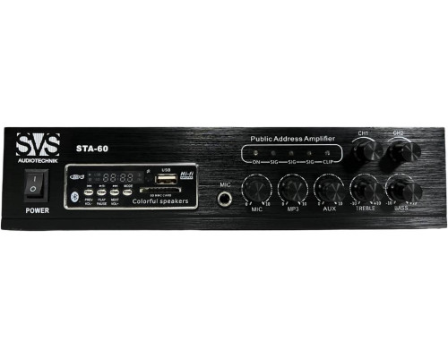 SVS AUDIOTECHNIK STA-60 Радиоузел, 100 В (4, 8, 16 Ом), усилитель мощности...