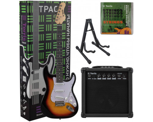 TERRIS TPACK-TST-040 SB - Электрогитара в наборе