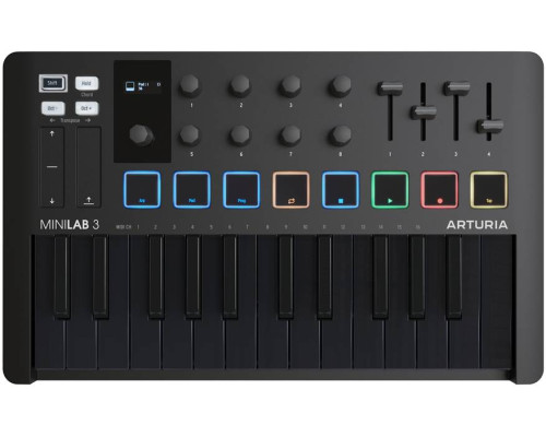 ARTURIA MiniLAB 3 Deep Black - MIDI-клавиатура