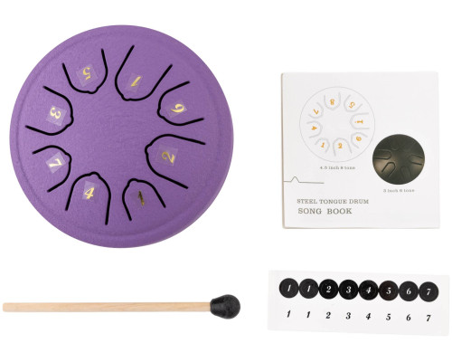 BEE DF1113 PURPLE - Барабан язычковый Глюкофон