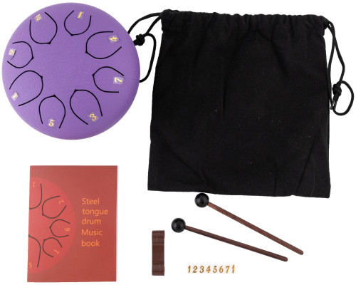 BEE DF1101 PURPLE - Барабан язычковый Глюкофон