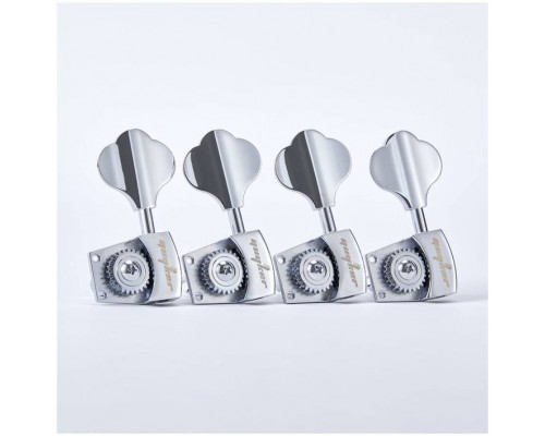 GUYKER GB-3639 chrome4L - Колковая механика для гитары бас