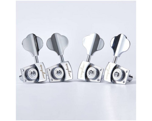 GUYKER GB-3639 chrome2R2L - Колковая механика для гитары бас