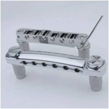 GUYKER guitar bridge GM003+GS001 Chrome - Струнодержатель