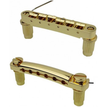 GUYKER guitar bridge GM003+GS001 Gold - Струнодержатель
