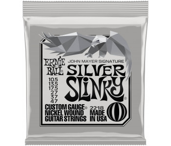 ERNIE BALL 2218 John Mayer Silver Slinky Nickel Wound 10.5-47 - Струны для электрогитары