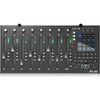 ICON P1-M - USB MIDI DAW контроллер, 8 моторизованных фейдеров.