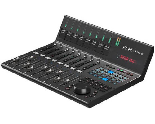 ICON V1-M - USB MIDI DAW контроллер, 9 моторизованных фейдеров, 8 двухфункциональных...