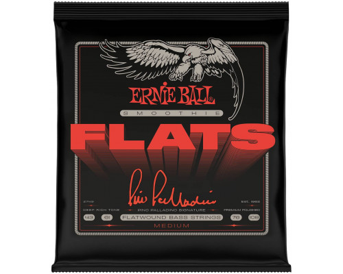 ERNIE BALL 2749 Pino Palladino Smoothie Flats Medium 43-108 - Струны для бас-гитары
