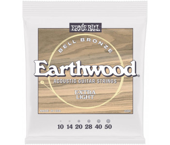 ERNIE BALL 2350 John Mayer Earthwood Bell Bronze Extra Light 10-50 - Струны для акустической гитары