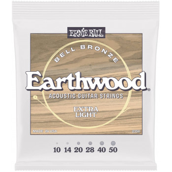 ERNIE BALL 2350 John Mayer Earthwood Bell Bronze Extra Light 10-50 - Струны для акустической гитары