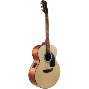 JET JJE-250 OP гитара электроакустическая - УЦЕНКА- 548 070 982- скол головы грифа, косм. дефект вер